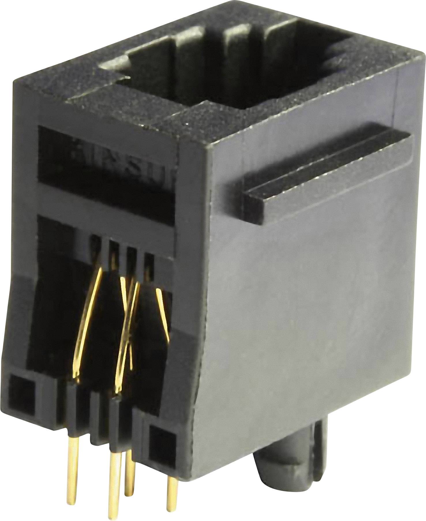 econ connect MEB4/4PST Modular Einbaubuchse MEB4/4PST Buchse, Einbau vertikal Polzahl 4P4C Schwarz 1 St.