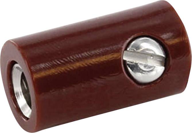 Econ Connect HOKBR Laborbuchse Kupplung, gerade Stift-Ø: 2.6mm Braun