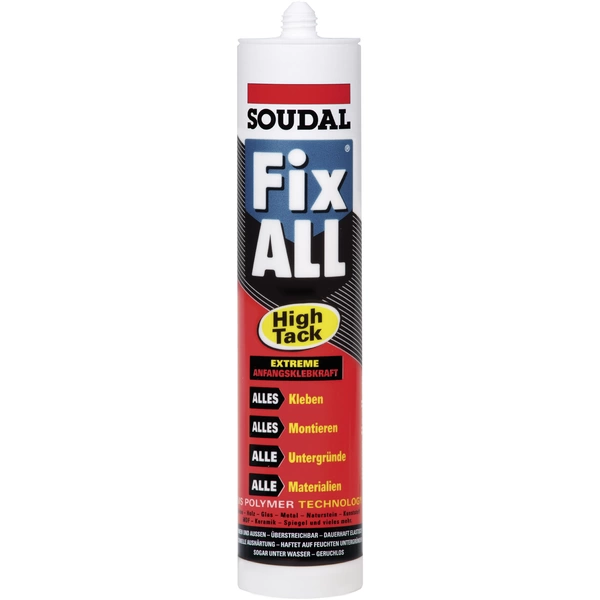 Soudal FIX ALL HIGH TACK Kleber 83118624 290St. Soudal FIX ALL HIGH TACK Kleber 83118624 290St.