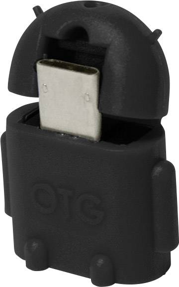 LogiLink USB 2.0 Adapter [1x USB 2.0 Stecker Micro-B - 1x USB 2.0 Buchse A] AA0062 0.00 m mit OTG-Funktion