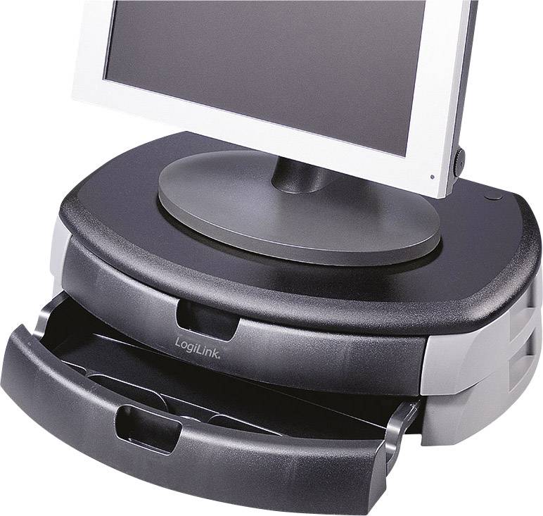 LogiLink BA0001 Monitor-Erhöhung Höhen-Bereich: 11cm (max) Schwarz