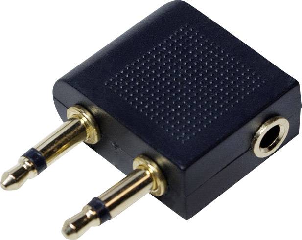 LogiLink CA1089 CA1089 Klinke Audio Y-Adapter [2x Klinkenstecker 3.5 mm - 1x Klinkenbuchse 3.5 mm] Schwarz