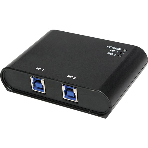 LogiLink UA0216 2 Port USB 3.2 Gen 1-Umschalter (USB 3.0) Schwarz