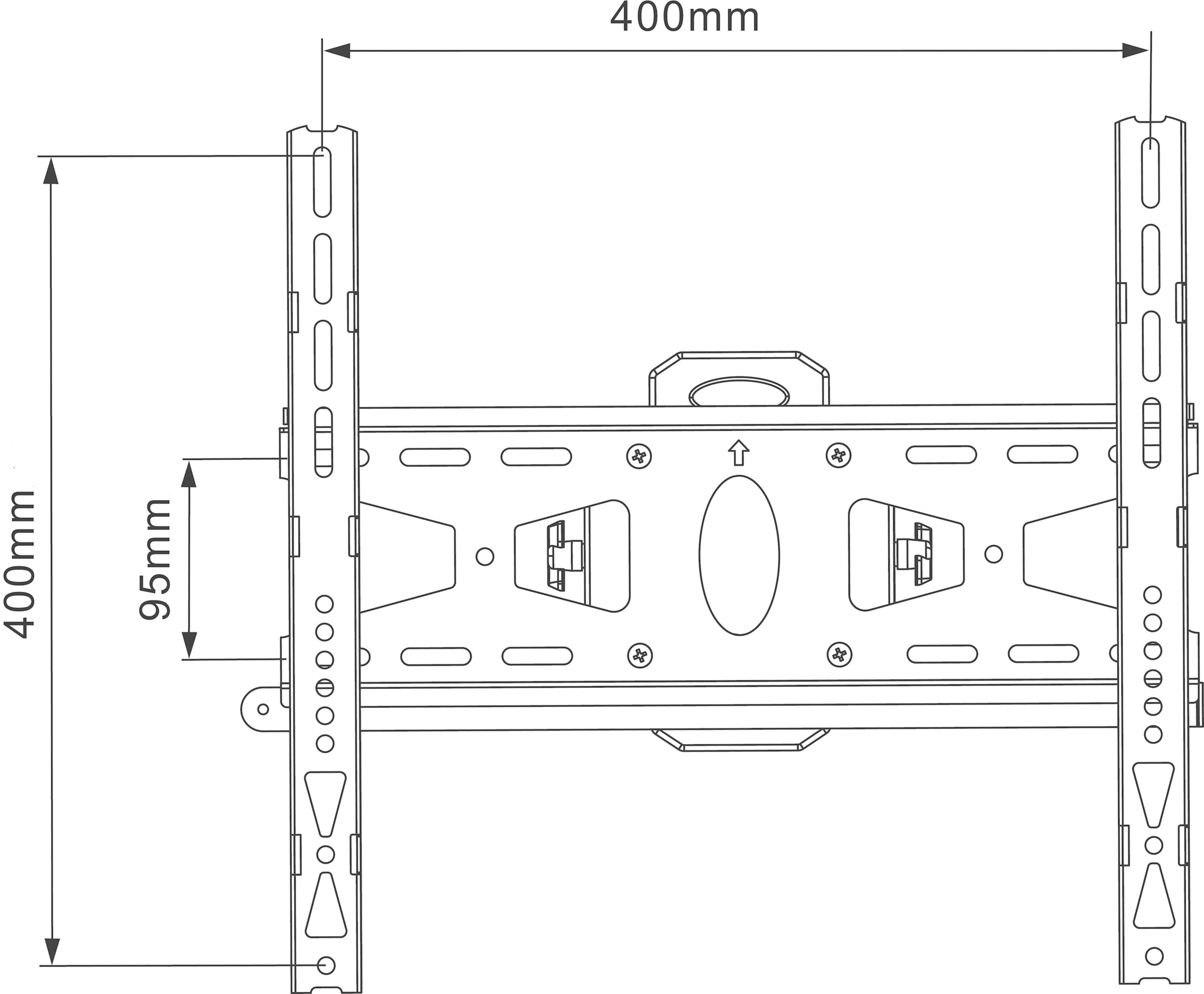 Mount Massive MNT 204 TV-Wandhalterung 81,3 cm (32") - 139,7 cm (55") Neigbar+Schwenkbar