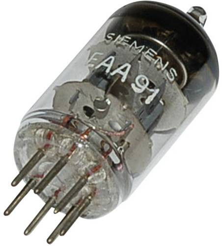 EAA/EB 91 = 6 AL 5 Elektronenröhre Doppeldiode 420V 9mA Polzahl: 7 Sockel: Miniatur Inhalt 1St.