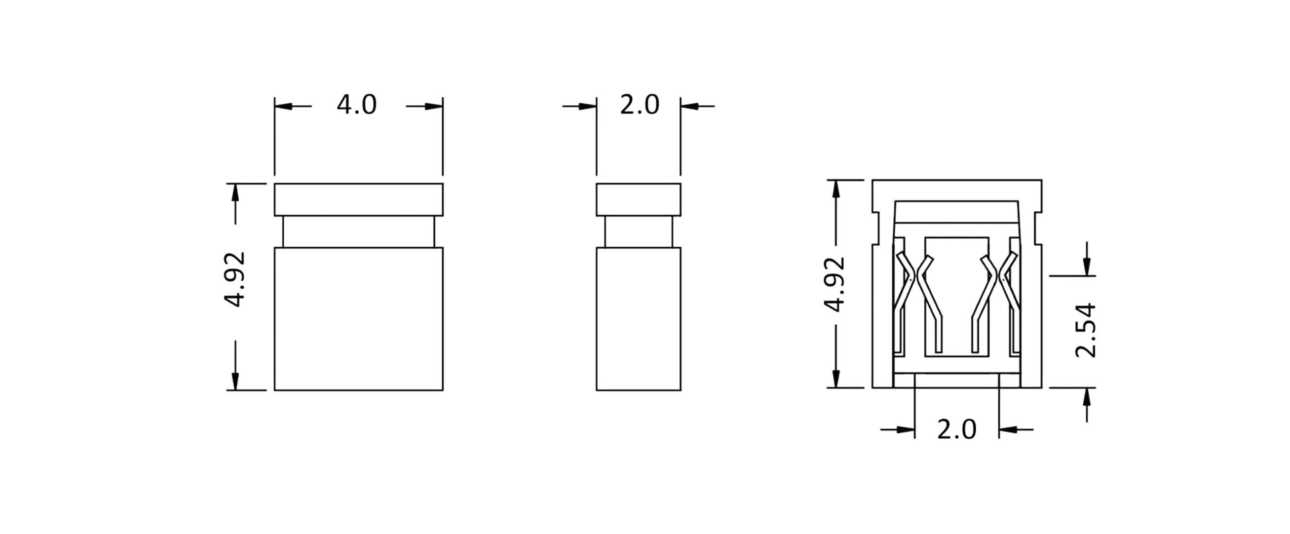 Econ Connect SHSW/2 SHSW/2 Kurzschlussbrücke Rastermaß: 2mm Polzahl je Reihe:2 Inhalt