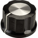 Tête de bouton rotatif SCI RN-99D(6.4mm) noir, blanc (Ø x H) 26.8 mm x 15.8 mm