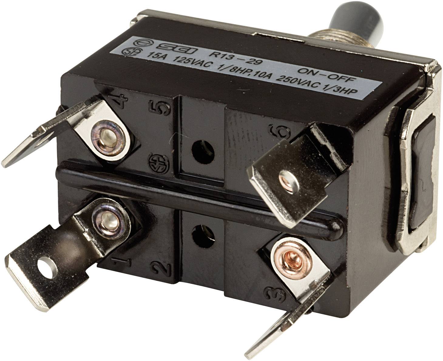 SCI R13-29F Kippschalter 250 V/AC 10 A 2 x Aus/Ein rastend 1 St.