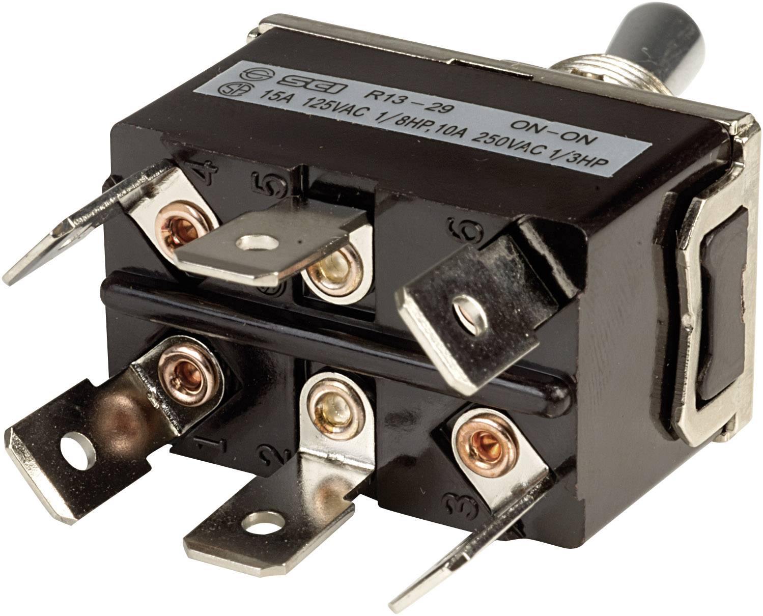 SCI R13-29B Kippschalter 250 V/AC 10A 2 x Ein/Ein rastend 1St.