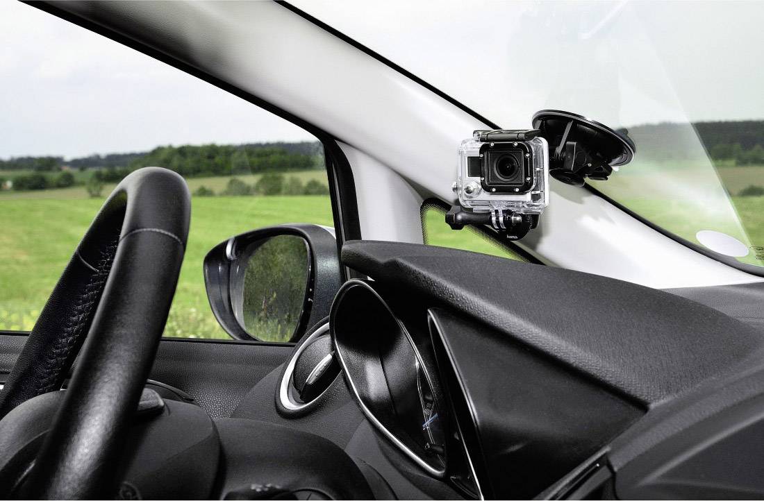 Hama Saugnapfhalterung GoPro, 1/4 Zoll Gewinde