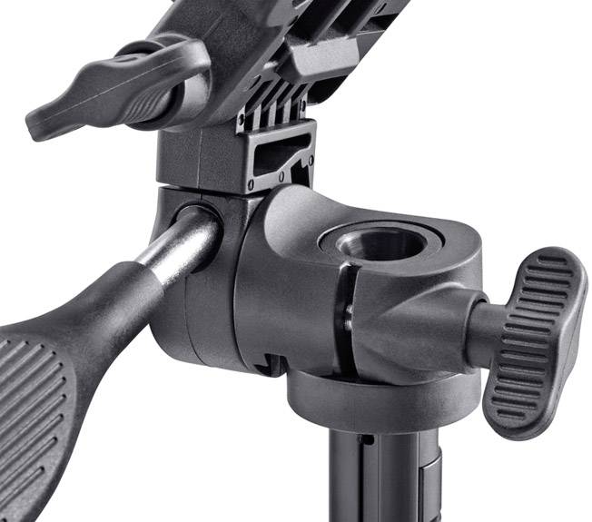 Cullmann Primax 350 Dreibeinstativ 1/4 Zoll Arbeitshöhe=53.5 - 135.5 cm Schwarz inkl. Tasche