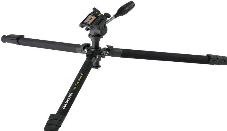 Cullmann Nanomax 450 RW20 Dreibeinstativ 1/4 Zoll, 3/8 Zoll Arbeitshöhe=17 - 145cm Schwarz