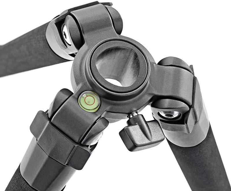 Cullmann Nanomax 450 RW20 Dreibeinstativ 1/4 Zoll, 3/8 Zoll Arbeitshöhe=17 - 145cm Schwarz