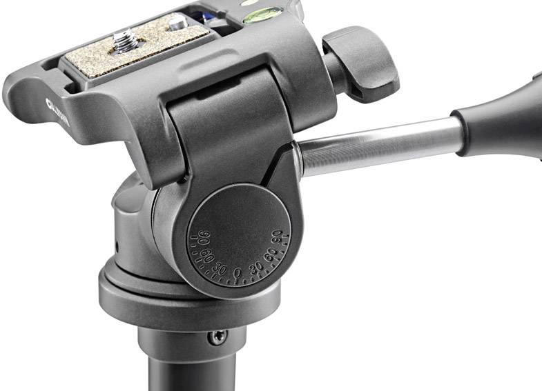 Cullmann Nanomax 460M RW20 Dreibeinstativ 1/4 Zoll, 3/8 Zoll Arbeitshöhe=19 - 168cm Schwarz