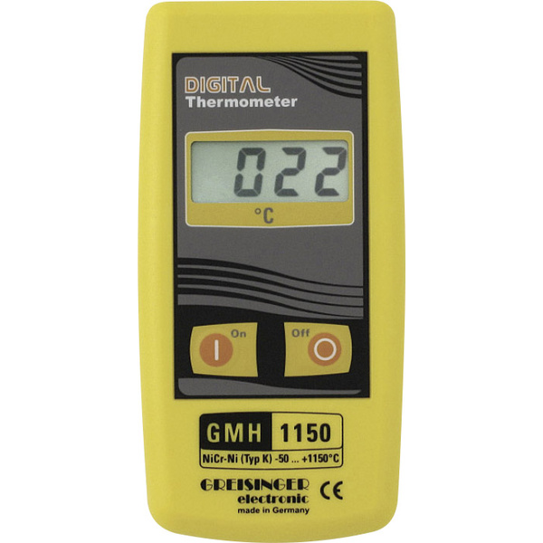 Greisinger GMH 1150 Temperatur-Messgerät -50 bis +1150°C Fühler-Typ K