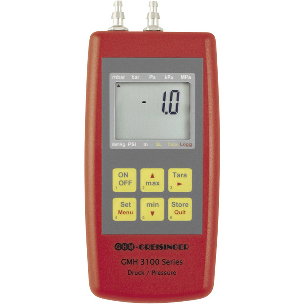 Greisinger GMH3161-002 Druck-Messgerät Luftdruck, Nicht aggressive Gase, Korrosive Gase -5 - +5 mbar