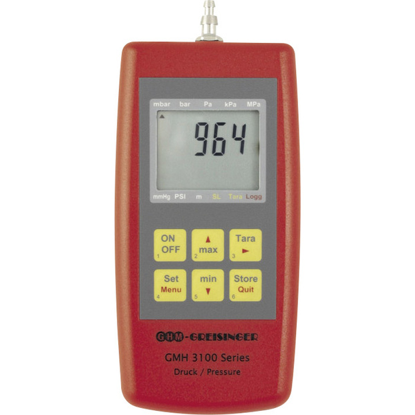 Greisinger GMH3181-12 Druck-Messgerät Luftdruck, Nicht aggressive Gase, Korrosive Gase 0 - 1.3 bar