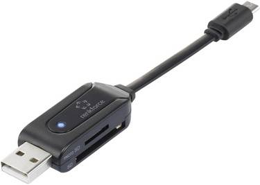 Renkforce Externer Speicherkartenleser USB 2.0, Micro USB 2.0 Schwarz