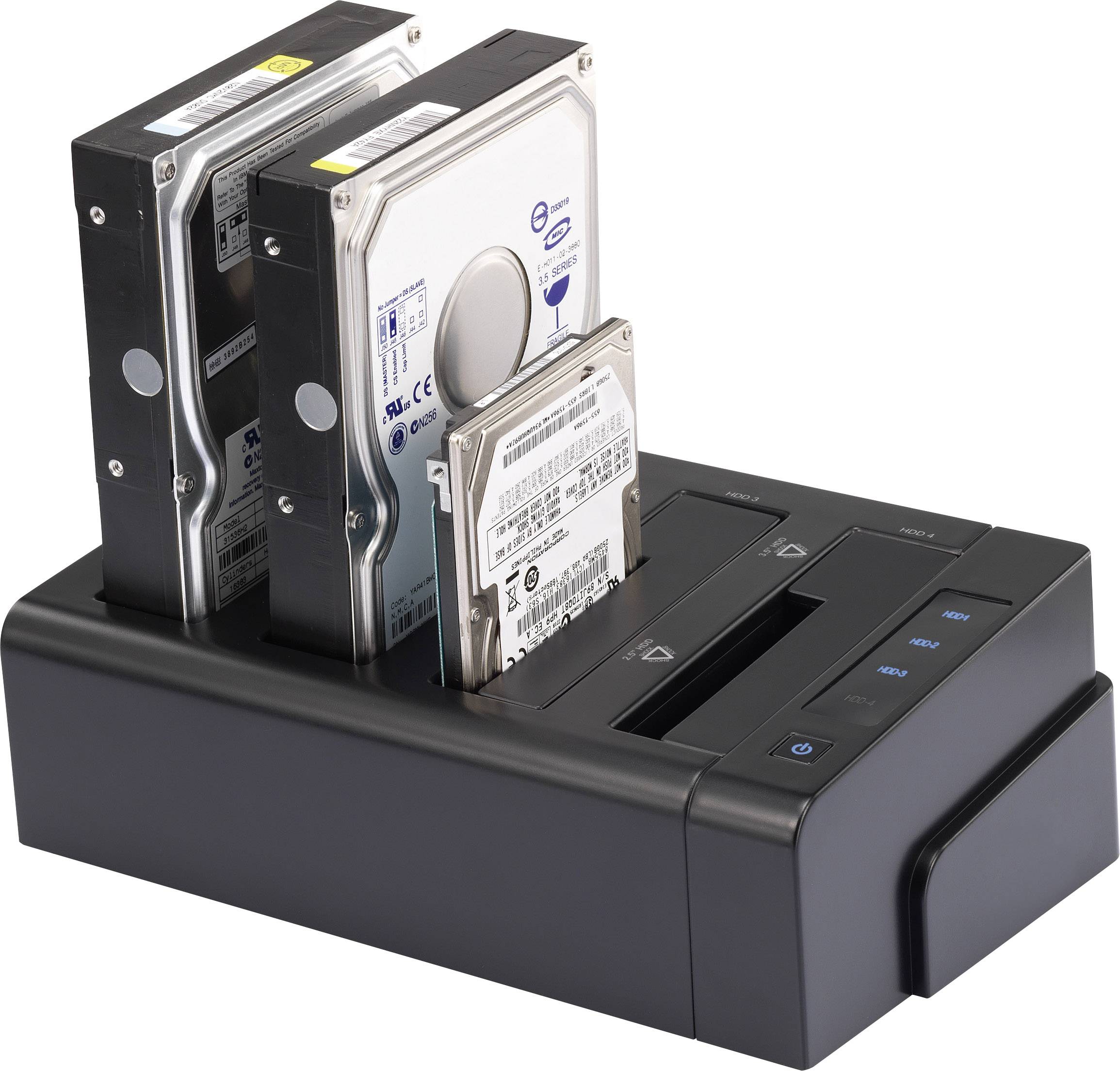 Renkforce rf-docking-06 USB 3.0, eSATA SATA 4 Port Festplatten-Dockingstation