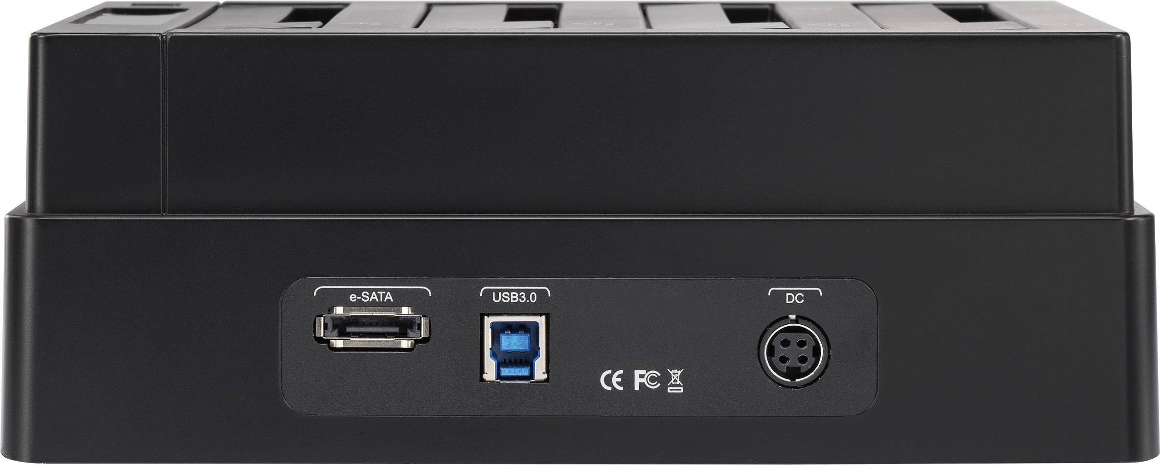 Renkforce rf-docking-06 USB 3.0, eSATA SATA 4 Port Festplatten-Dockingstation
