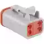 Amphenol AT06 4S Rundstecker Buchse, gerade Gesamtpolzahl: 4 Serie (Rundsteckverbinder): AT Amphenol AT06 4S Rundstecker Buchse, gerade Gesamtpolzahl: 4 Serie (Rundsteckverbinder): AT