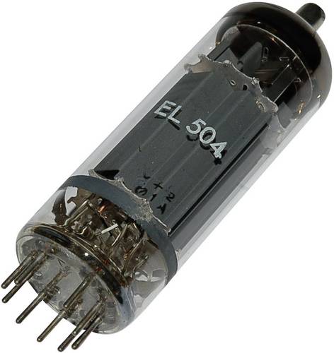 EL 504 = 6GB 5A Elektronenröhre Endpentode 75V 440mA Polzahl: 9 Sockel: Magnoval Inhalt 1St.