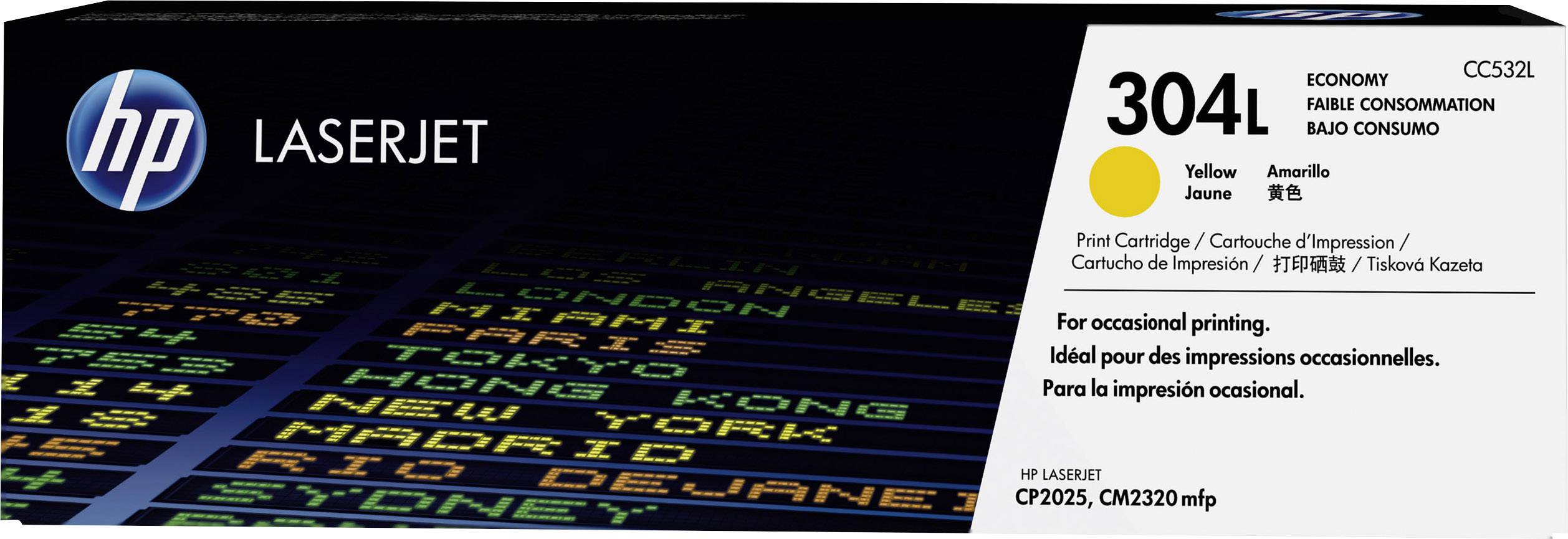 HP Toner 304L Original Gelb 1400 Seiten CC532L