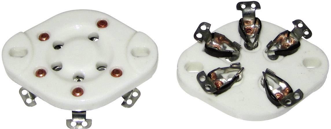 Röhrensockel 1 St. 130579 Polzahl: 5 Sockel: UX-5 Montageart: Chassis Material:Keramik