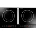 Unold Doppel Elegance 58175 Twin induction hob with pot size recognition, 2 separate temperature knobs, Timer fuction