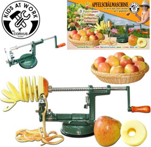 Vedes A 600 155 CORVUS Kids at Work Apfelschälmaschine