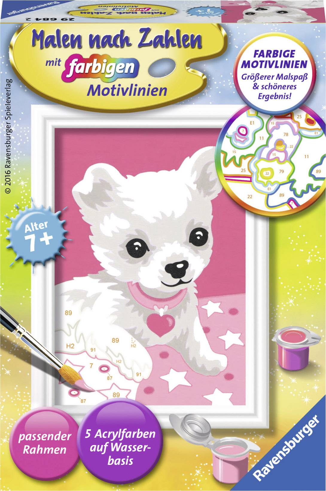 Ravensburger Malen nach Zahlen - Chihuahua 8,5 x 12 cm