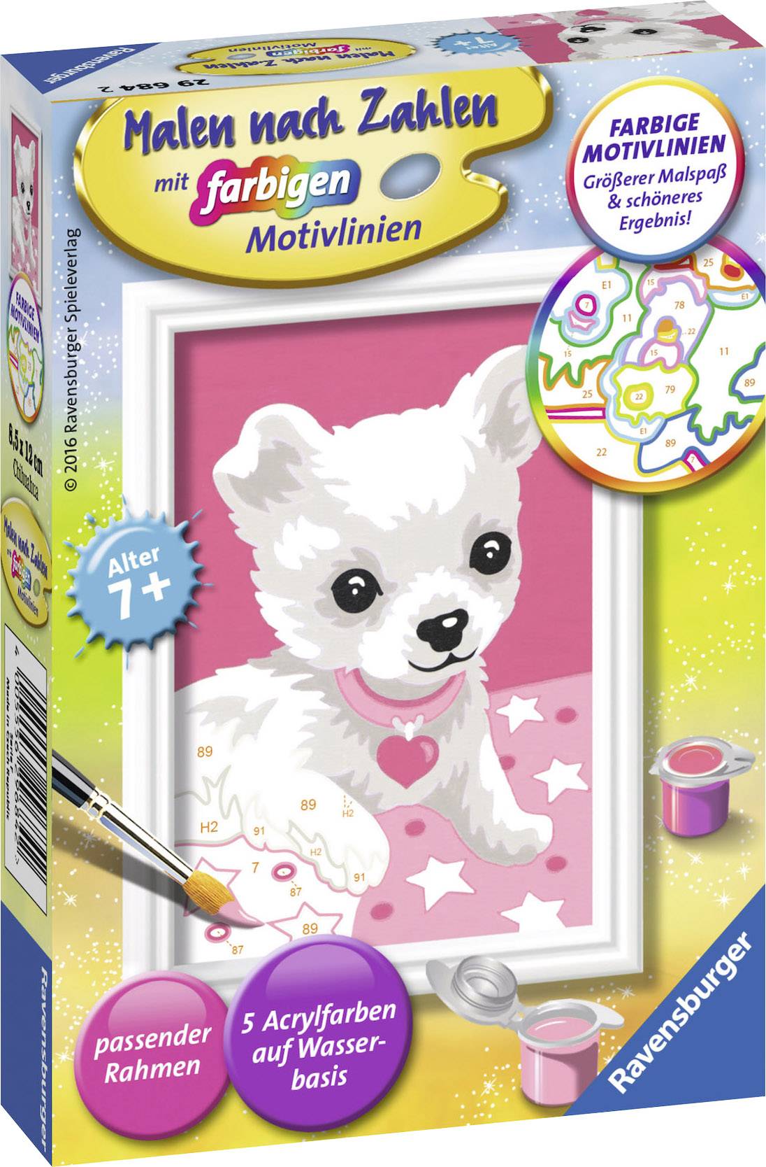 Ravensburger Malen nach Zahlen - Chihuahua 8,5 x 12 cm