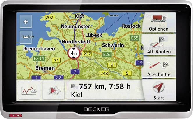 Becker Transit. 6LMU LKW-Navi 15.8cm 6.2 Zoll Europa