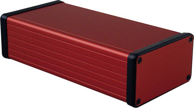 Hammond Electronics 1455K1601RD Profil-Gehäuse 160 x 78 x 43 Aluminium Rot 1St.