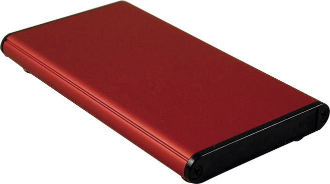 Hammond Electronics 1455A1202RD Profil-Gehäuse 120 x 70 x 12 Aluminium Rot 1St.