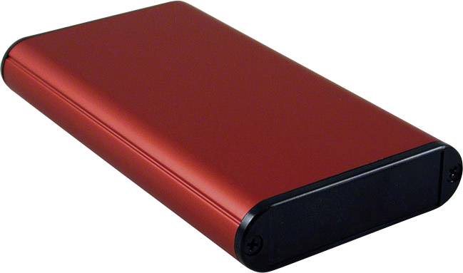Hammond Electronics 1455B1202RD Profil-Gehäuse 120 x 71.7 x 19 Aluminium Rot 1St.