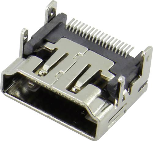 Attend 206A-SEAN-R03 HDMI-Steckverbinder Buchse, Einbau horizontal Silber