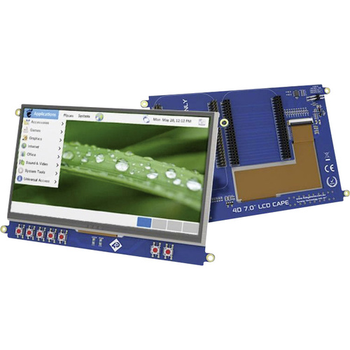 4D Systems 4DCAPE-70T Touchscreen-Modul 17.8 cm (7 Zoll) 800 x 480 Pixel Passend für: BeagleBone