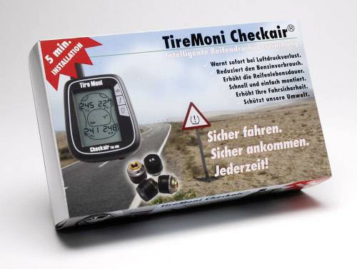 TireMoni TM-100 Reifendruckkontrollsystem inkl. 4 Sensoren