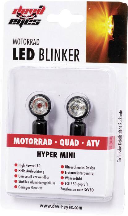 Devil Eyes 611000 LED-Blinker Quad, ATV Aluminium