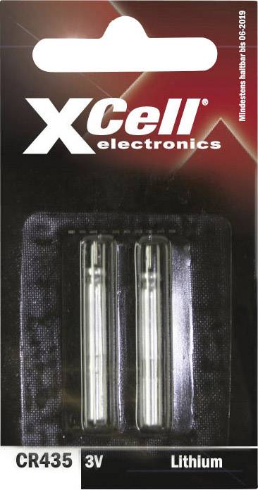 XCELL Lithiumstab CR435 electronics, 3 V-, 45 mAh, 2 Stück