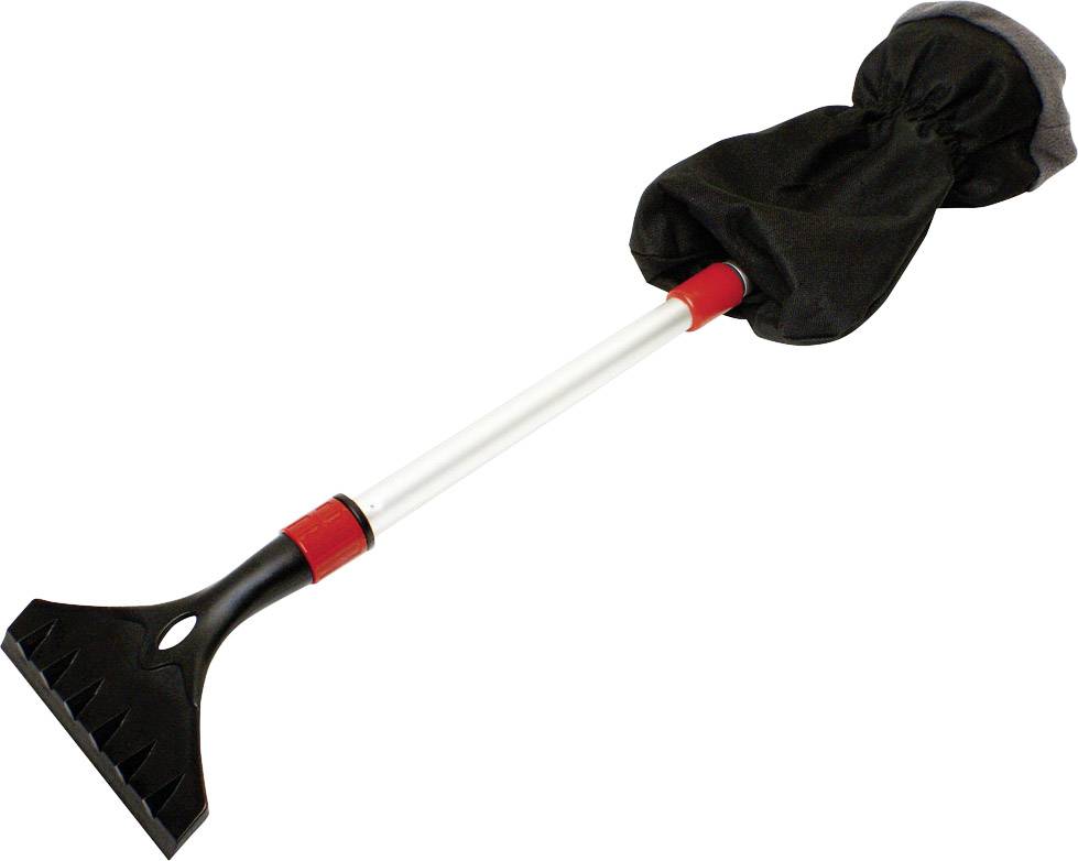 APA   Eiskratzer / Schneebesen mit Handschuh, ausziehbar (L x B x H) 47 x 15 x 8 cm Wohnmobile, Van, SUV, Pkw Schwarz, Rot