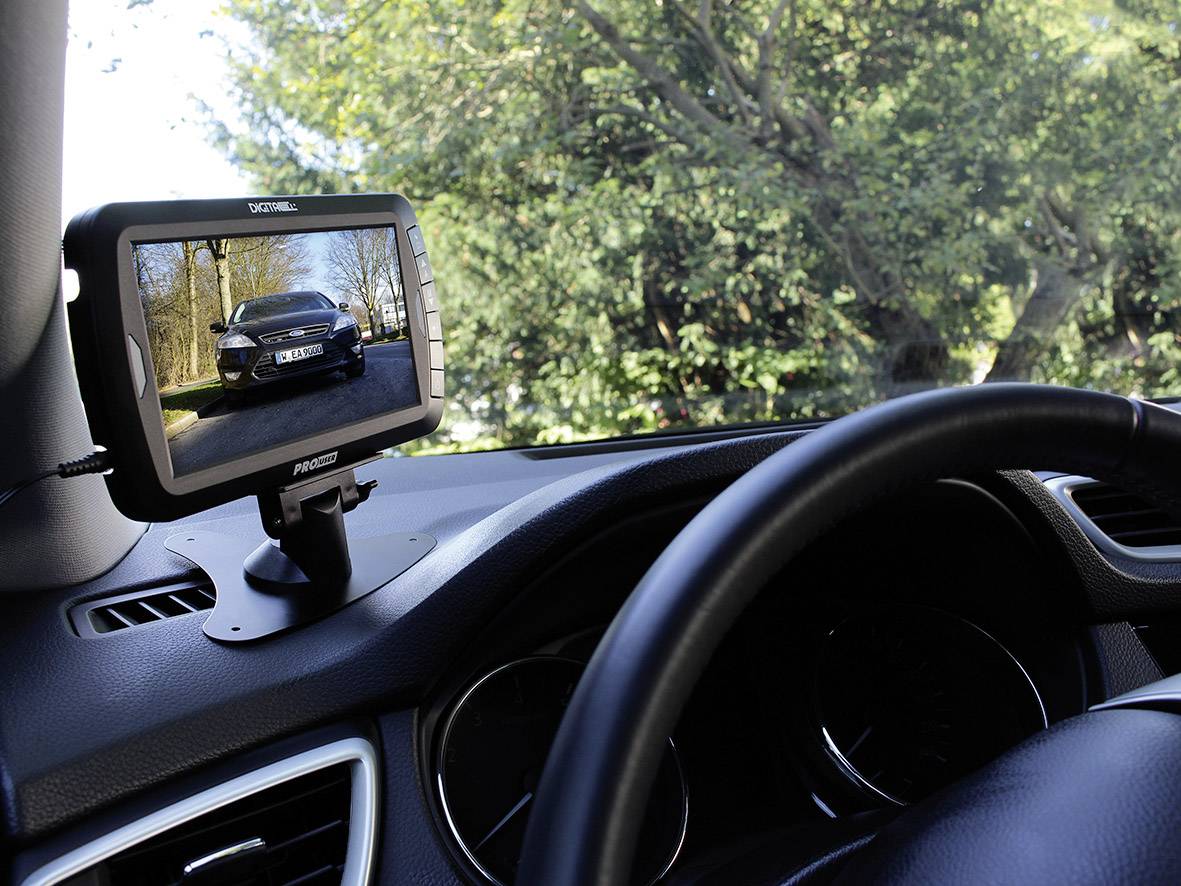 ProUser DRC7010 Funk-Rückfahrvideosystem Abstandshilfslinien, Automatische Tag-/Nachtumschaltung, Automatischer Weißabgleich, IR-Zusatzlicht, neigba
