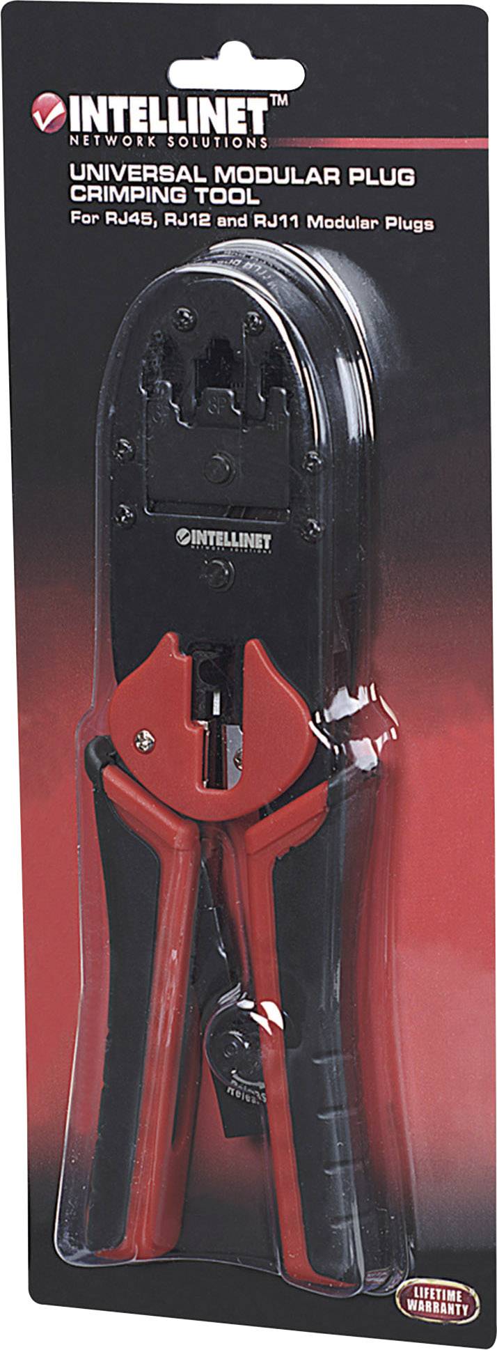 Intellinet 211048 Crimpzange Passend für (Netzwerk-Spezifikationen (CAT)): CAT 3, CAT 4, CAT 5, CAT 5e, CAT 6, CAT 6a