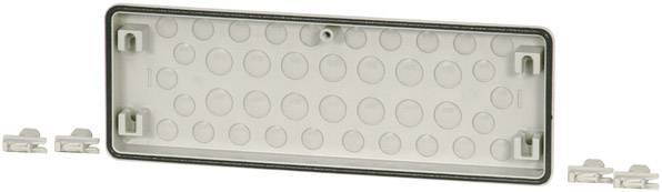 Eaton FL4-2 14863 Flanschplatte mit Vorprägung (L x B x H) 23 x 329 x 116 mm Grau 1 St.