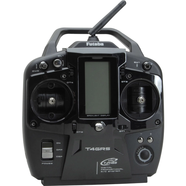Futaba T4GRS-R304SB 2,4GHz T-FHSS Hand-Fernsteuerung 2,4GHz Anzahl Kanäle: 4 inkl. Empfänger Futaba T4GRS-R304SB 2,4GHz T-FHSS Hand-Fernsteuerung 2,4GHz Anzahl Kanäle: 4 inkl. Empfänger