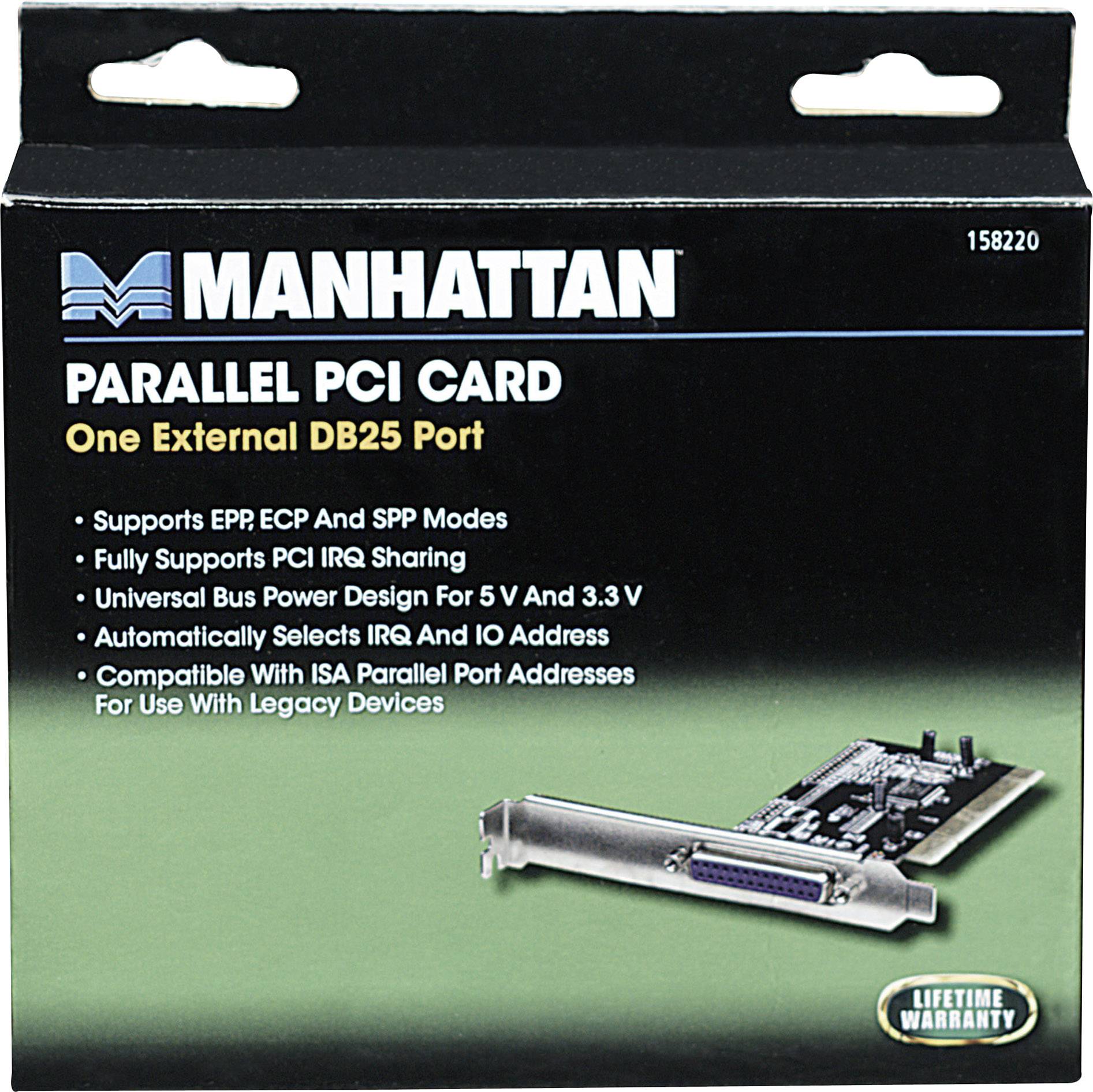 Manhattan 1 Port Parallele Steckkarte PCI