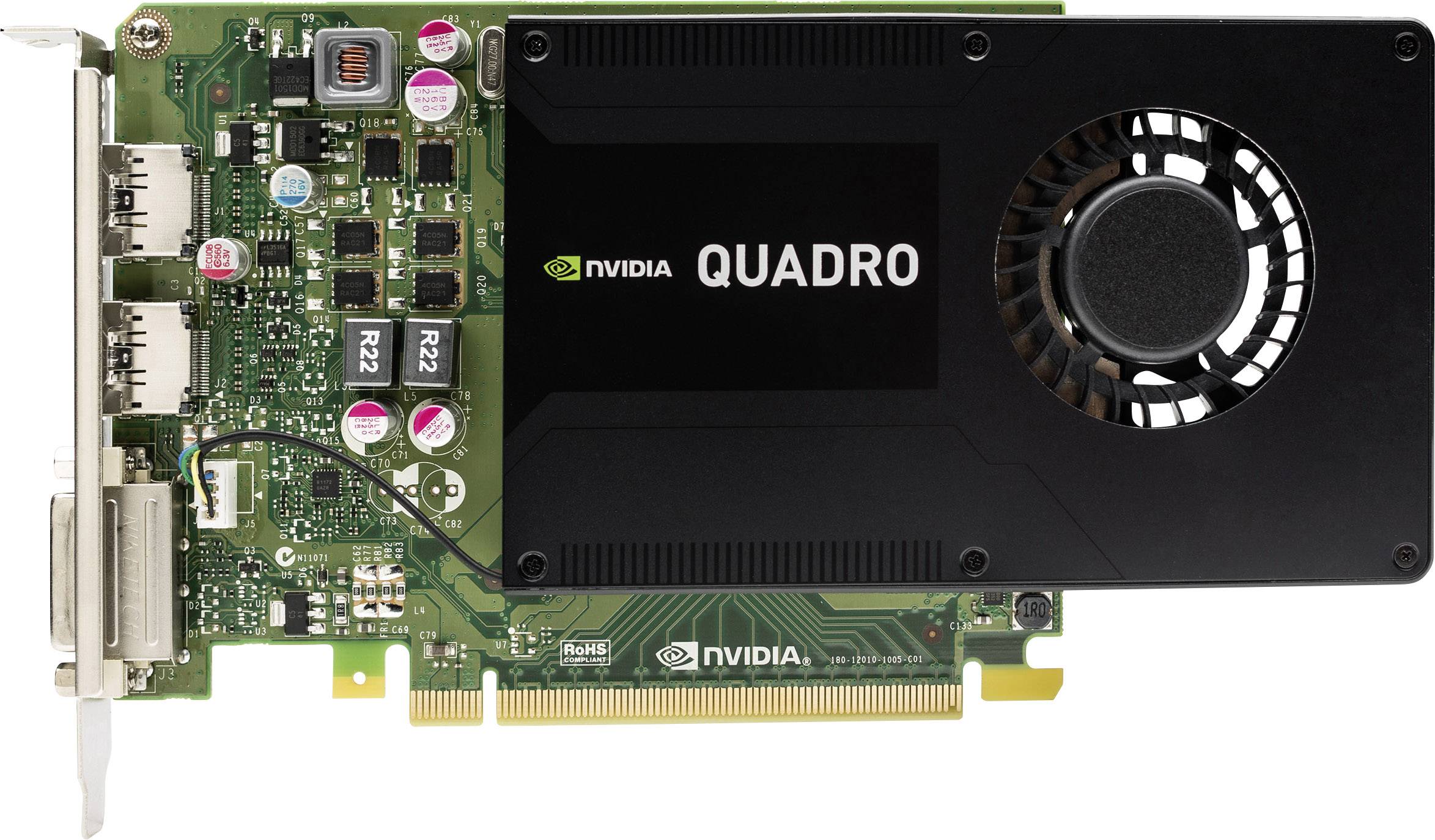 PNY Workstation-Grafikkarte Nvidia Quadro K2200 4GB GDDR5-RAM PCIe x16 DVI, DisplayPort