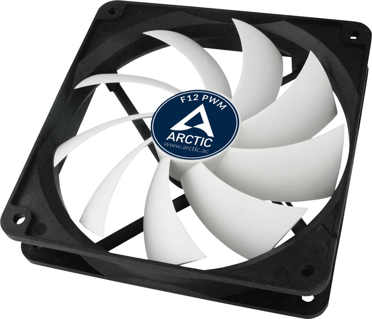 Arctic F12 PWM Rev. 2.0 PC-Gehäuse-Lüfter Schwarz, Weiß (B x H x T) 120 x 120 x 25mm