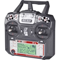 Reely HT-6 Hand-Fernsteuerung 2,4GHz Anzahl Kanäle: 6 inkl. Empfänger Reely HT-6 Hand-Fernsteuerung 2,4GHz Anzahl Kanäle: 6 inkl. Empfänger